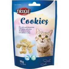 Trixie Cookies Печенье Лосось с кошачьей мятой лакомство для кошек 50 г (42743)